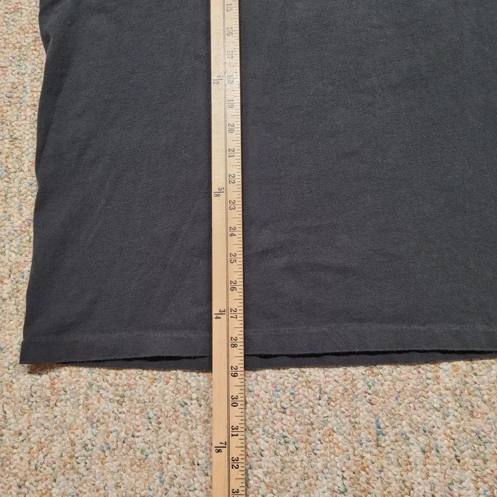 Polo Ralph Lauren Shirt Mens XL‎ Black VNeck Pullover Red Pony Rugby Tee Cotton
